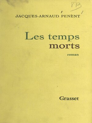 cover image of Les temps morts